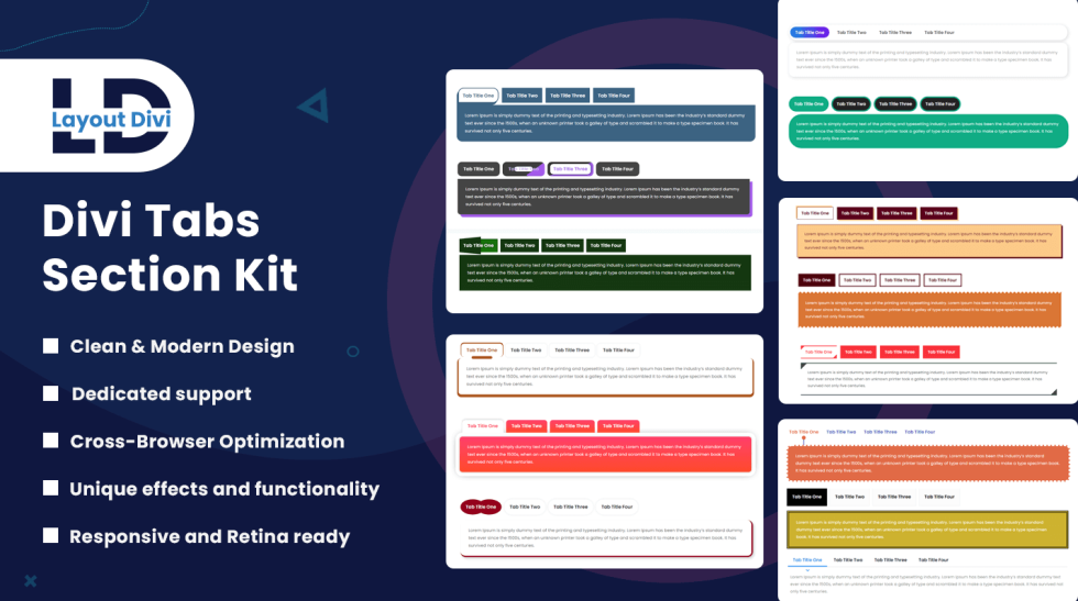 Divi Modules UI Kit - Divi Layouts Demos