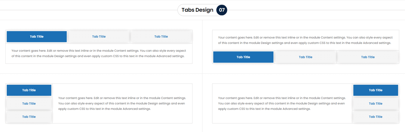 Divi Tabs Module Design 7