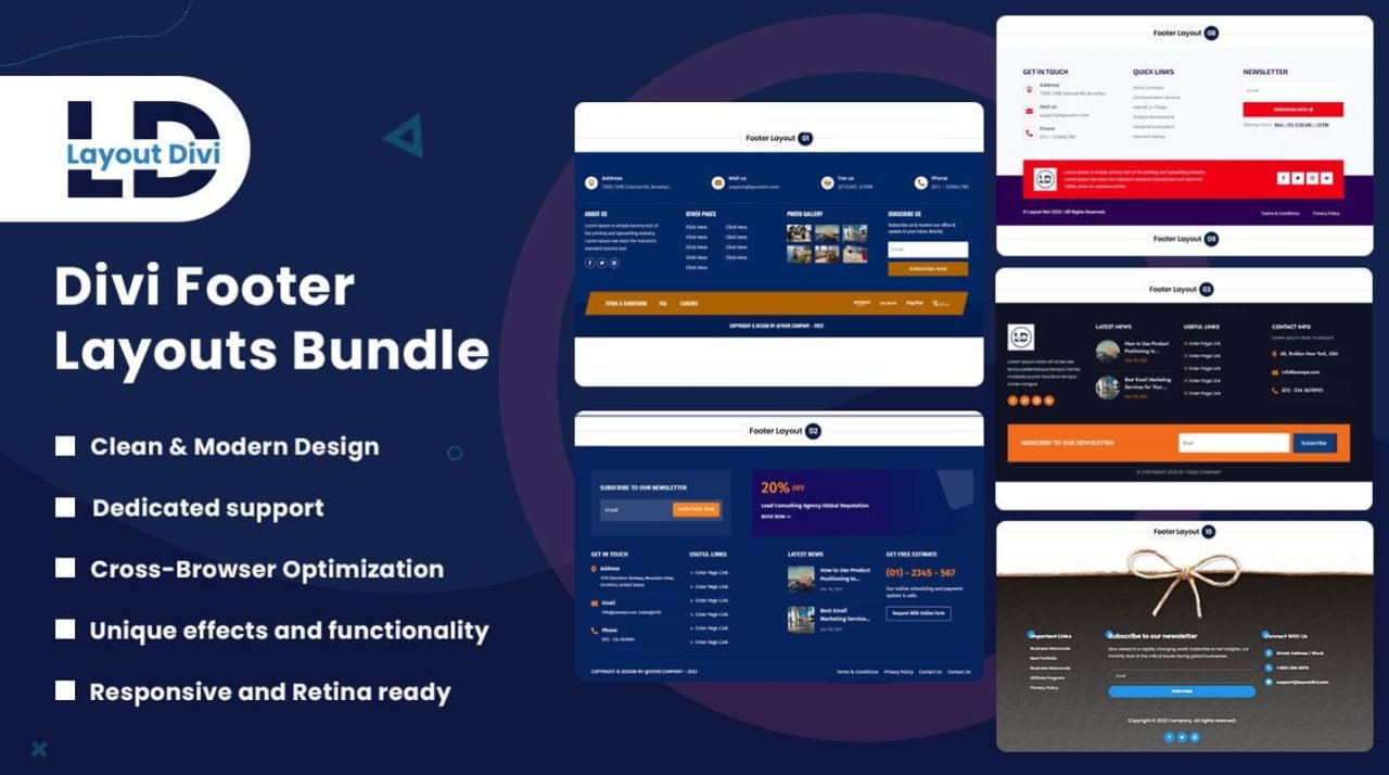 Divi Modules UI Kit - Divi Layouts Demos