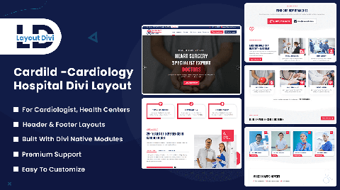 Cardiology Hospital Layout Pack for Divi
