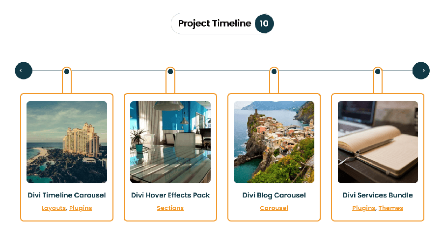 Divi Projects Timeline Layout 10