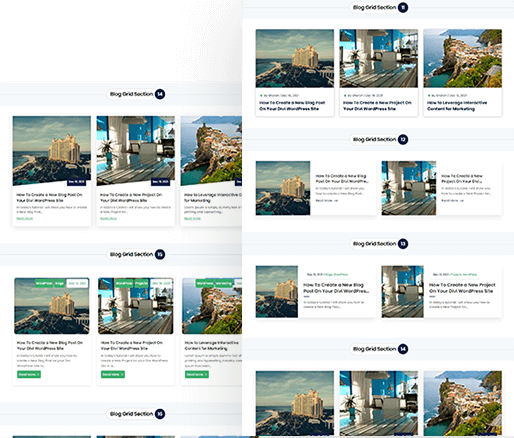 Divi Blog Grid Section 11 To 20